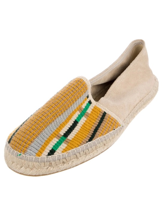 Guanabana Other - Guanabana Men’s Woven Stripe Espadrille Slip-On - Yellow & Multi-Color